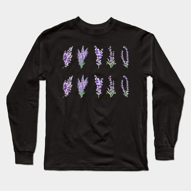 lavender Long Sleeve T-Shirt by Thorsen O cowell